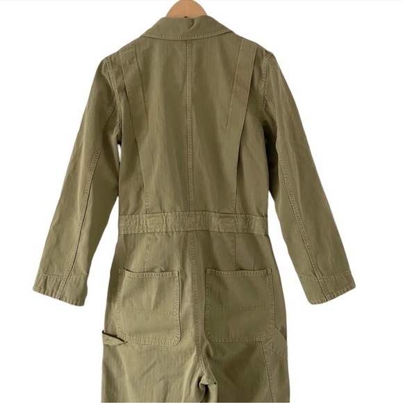 Nili Lotan Marie Jumpsuit in Uniform Green - Picture 7 of 15